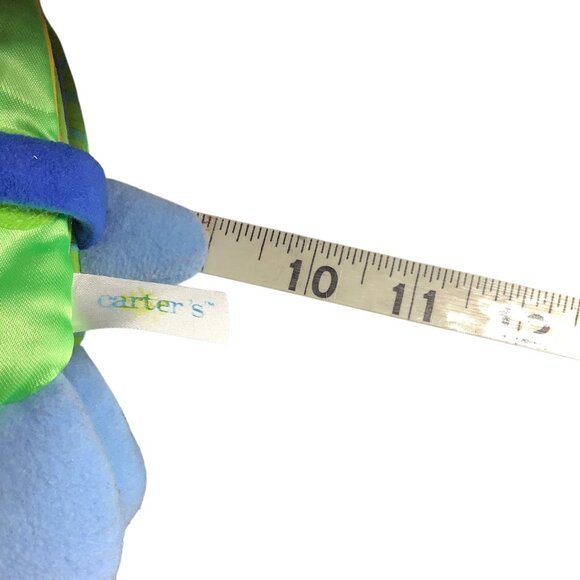 Vtg Carter's Tiny Turtle Plush Baby Activity Book Interactive Pages Handle 9"x7. - Picture 8 of 9